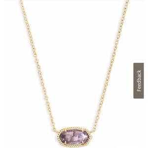 Kendra Scott Elisa Gold Necklace with Multicolor Stone